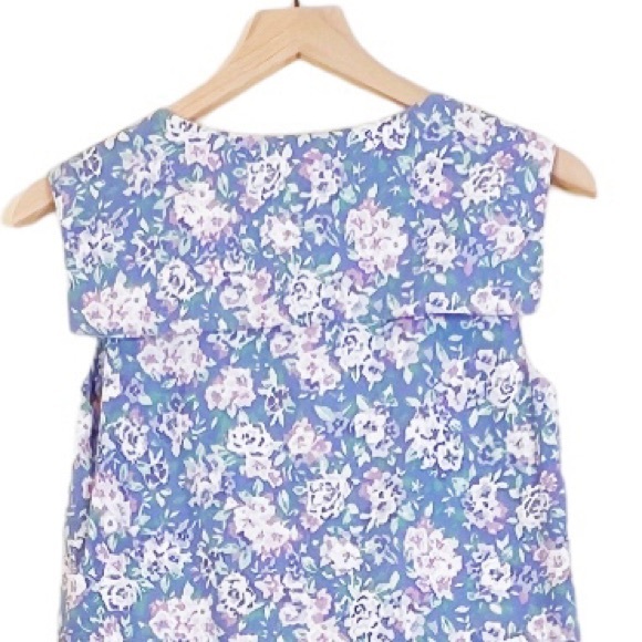 Vintage 80s Laura Ashley Pink Floral Cotton
Sleeveless Jumpsuit - Picture 10 of 15